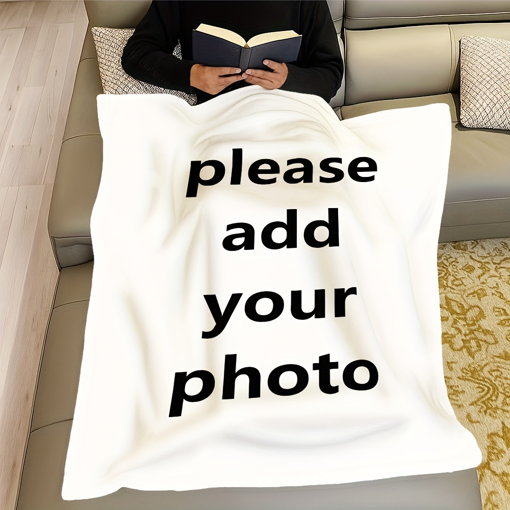 Personalized Custom Flannel Throw Blanket, Unique Gift